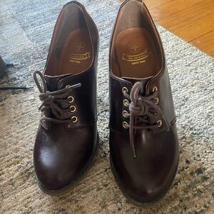 Dr. Martens high heel, dark brown, size 5 uk/7 us